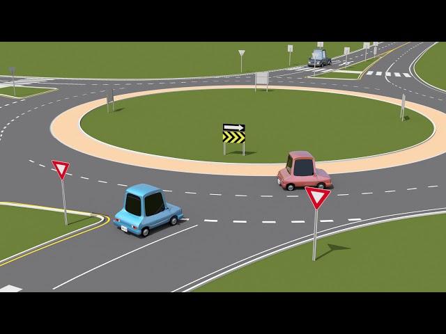 How to yield, enter and exit when using a roundabout