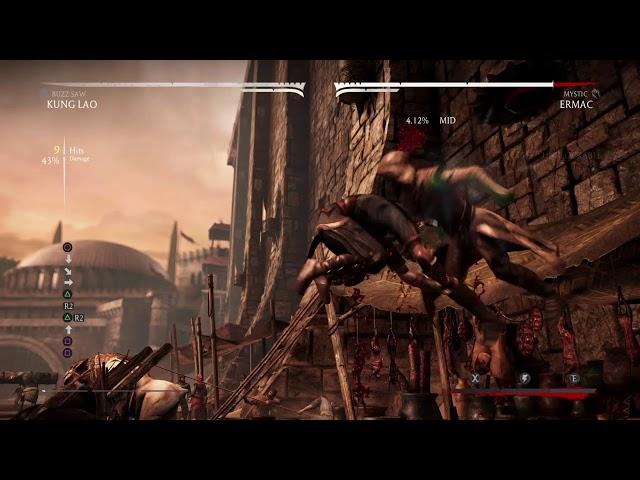 Kung Lao MKX Combo