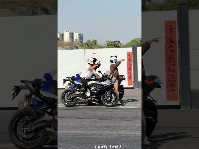 How about the power drifting trick you just learned?#automobile #biker #funny
