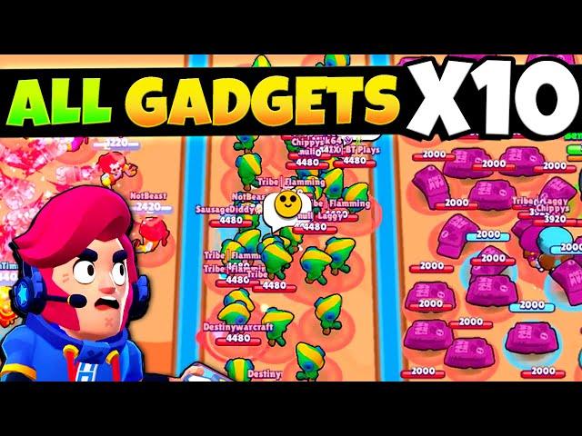 EVERY BRAWLERS Gadget X10  (satisfying)