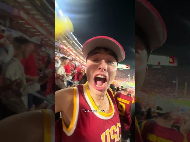 LA Sports Tour Second Stop: USC Trojans Football Game #sports #losangeles #usctrojans #shorts