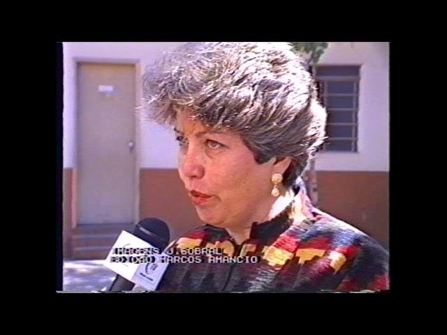 Reportagem de 1992 na E.E. Prof. Joaquim Queiroz