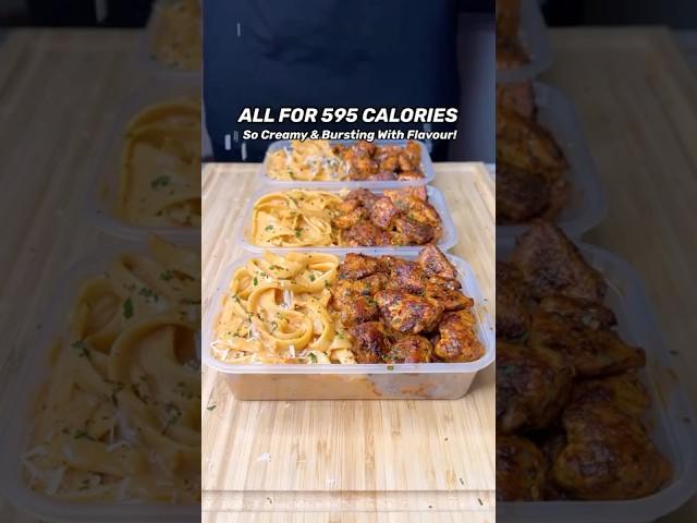 Want Delicious High Protein Meals? Try This Grilled Chicken Alfredo Pasta Meal Prep #fitness #recipe