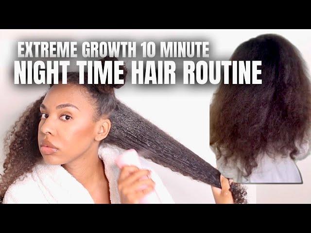 I tried a 10 MINUTE NIGHT Time Hair Routine for 2 WEEKS and Here's What happened!