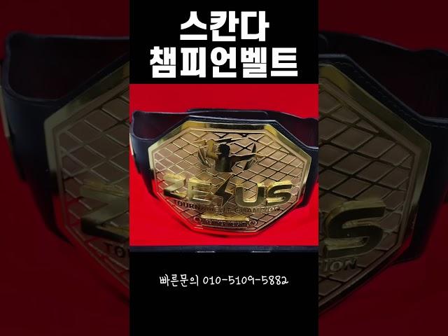 챔피언벨트 퀄리티로 승부하는 스칸다 시합 컨셉 맞춤 제작