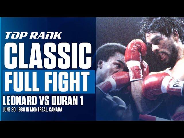 Sugar Ray Leonard vs Roberto Duran 1 | The Brawl In Montreal | JUNE 20, 1980