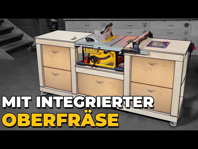 Oberfräse und Tischkreissäge in einer kompakten Werkbank! Einfach - simpel - das kann jeder!