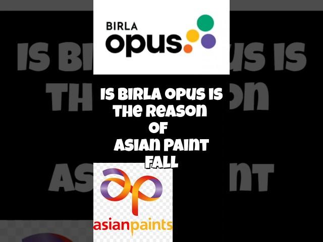Asian paints biggest competition Birla Opus. | Shorts |