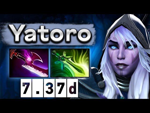 Яторо прайм на Дровке, играет как будто на Инте! - Yatoro Drow Ranger 7.37 DOTA 2