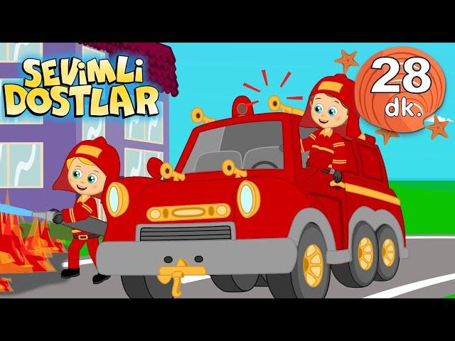 İtfaiye Arabası Geliyor  | Sevimli Dostlar Bebek ve Çocuk Şarkıları | Adisebaba TV | Nursery Rhymes