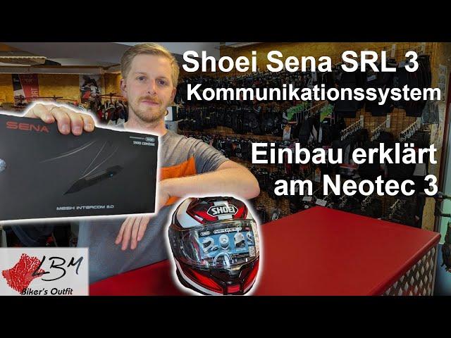 Shoei Sena SRL 3 Kommunikationssystem - Einbau erklärt am Neotec 3