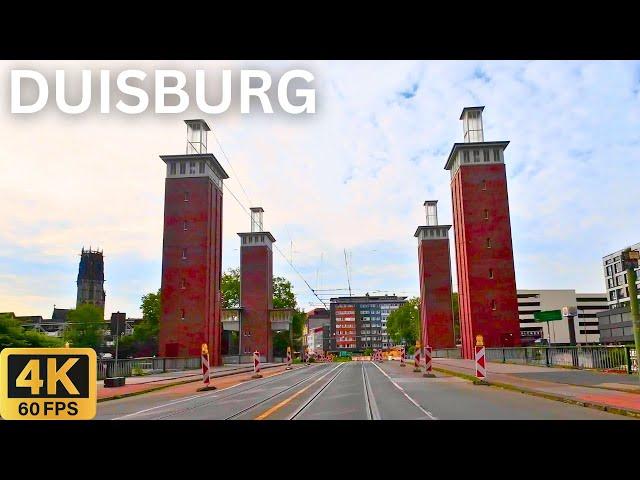 Driving in DUISBURG Germany 2024  | Panoramic City Tour in 4K 