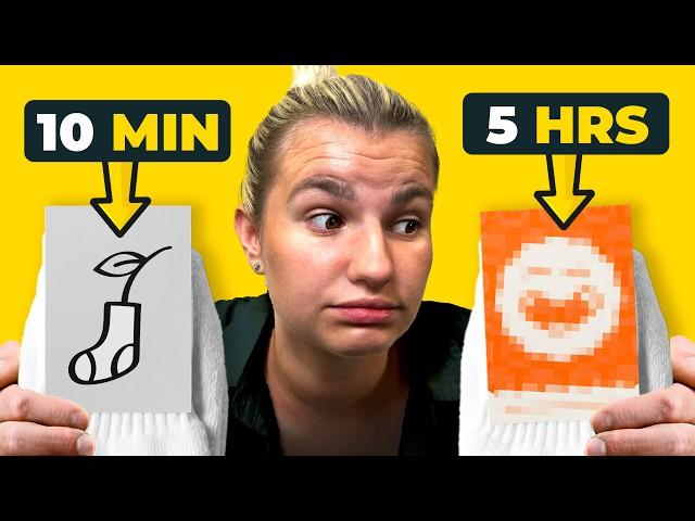 Logo Design Challenge: 10 min vs 60min vs 5hrs!