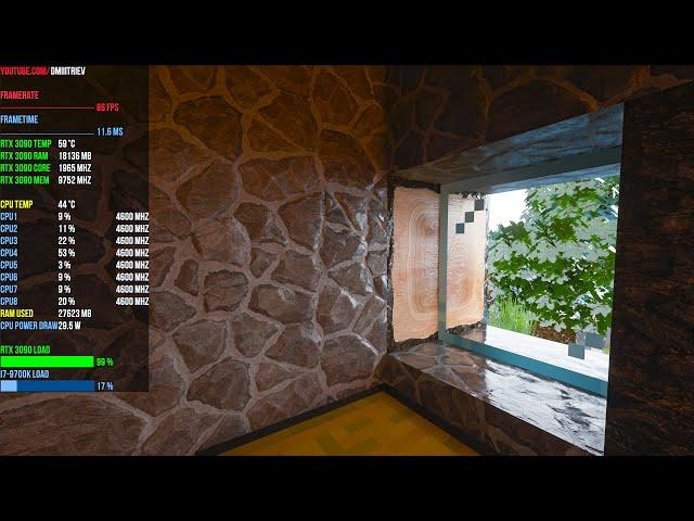 RTX 3090 Minecraft Stratum 2048x EXTREME settings / PTGI 12 / Realistic Graphics / Ray Tracing