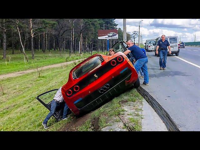 Expensive Supercar Fails Caught on Camera