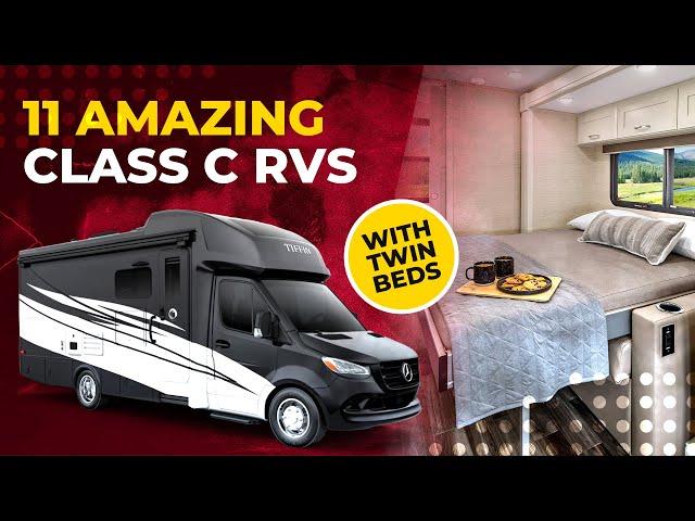 11 Amazing Class C RVs WITH Twin Beds ️️