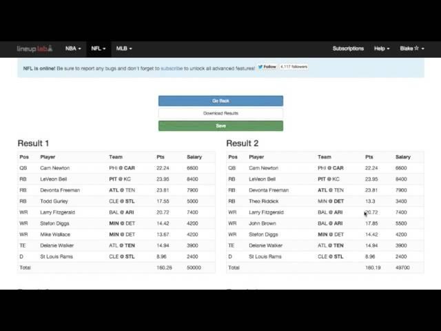 Lineup Lab - The 30 Second Lineup
