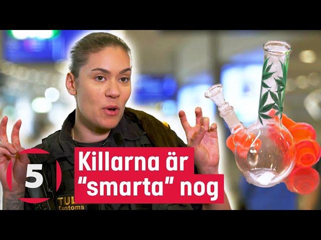 Partykillar sjukanmäler sig från skolan för att smuggla narkotika | Gränsbevakarna Sverige | Kanal 5