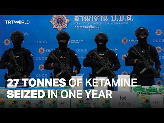 27.4 tonnes of ketamine were seized last year in Golden Triangle