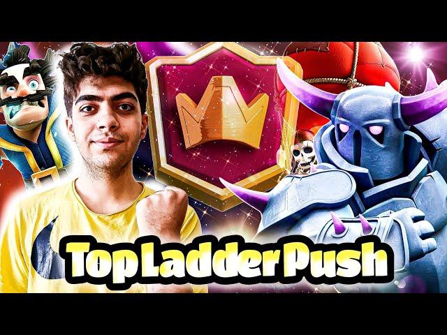 Top Ladder with Best Pekka Deck Against Hard Matchups Top 100 in Clash Royale! 