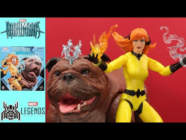 Marvel Legends INHUMANS CRYSTAL & LOCKJAW Royal Family Deluxe 2-Pack Comic Figure Review