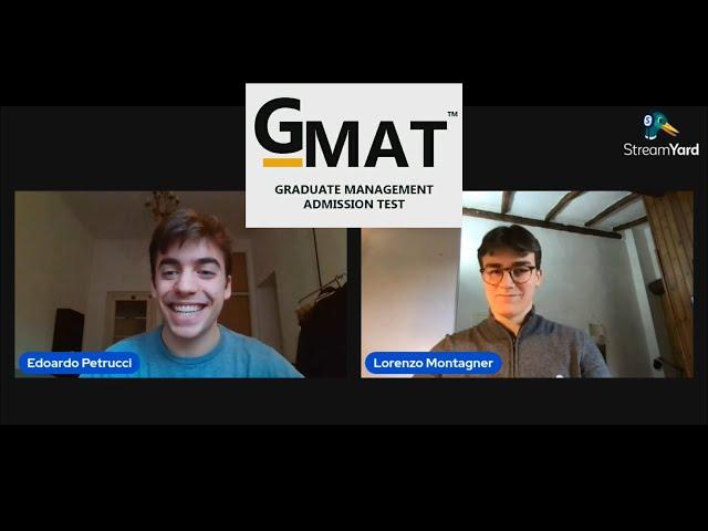 Fare 760 al GMAT W/Lorenzo Montagner