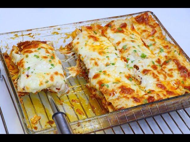 Lasagna with minced meat and cheese. Italian lasagna with all its secrets لازانيا باللحم المفروم