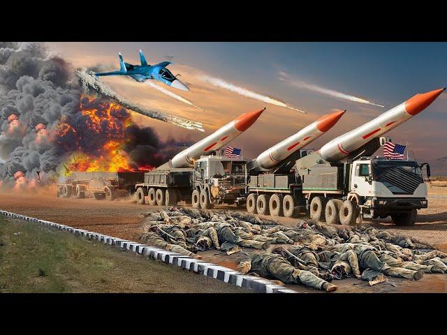 12 US Missile Launchers Successfully Detonated by Russian SU-34 Fighter Jet