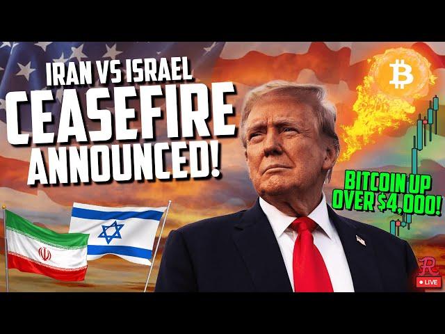 BITCOIN LIVE : BTC MASSIVE BOUNCE ON MIDDLE EAST CEASEFIRE NEWS