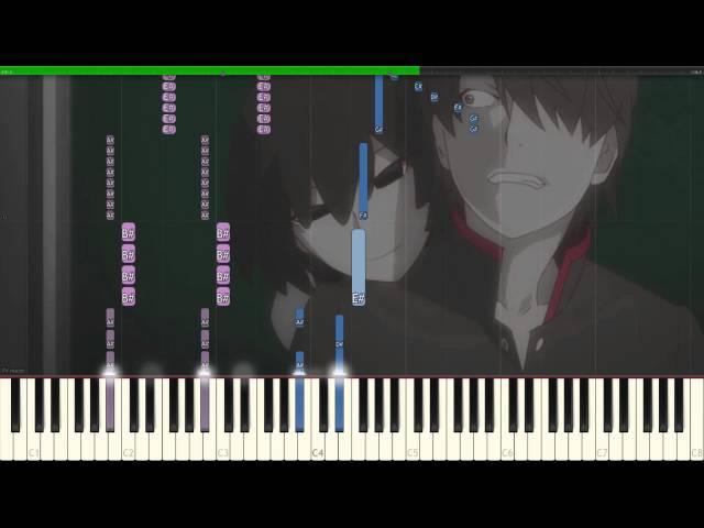 How to play Owarimonogatari OP Decent Black (終物語) Piano Tutorial - Synthesia