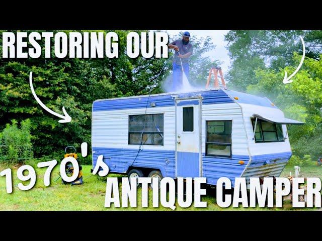 My Wife Said, "It's Time To Apply PRESSURE"!!! | RESURRECTING OUR 1970's ANTIQUE CAMPER