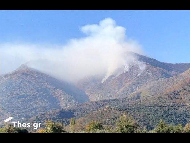 Φωτιά στο Παγγαίο- Καίει για τρίτη μέρα