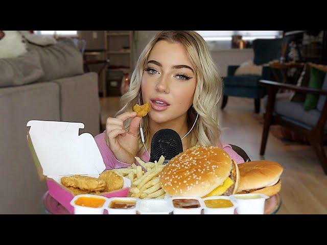 ASMR MCDONALDS (BURGERS, FRIES, NUGGETS)