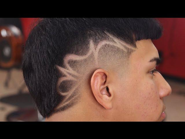 HAIRCUT DESIGN | freestyle design on Mohawk