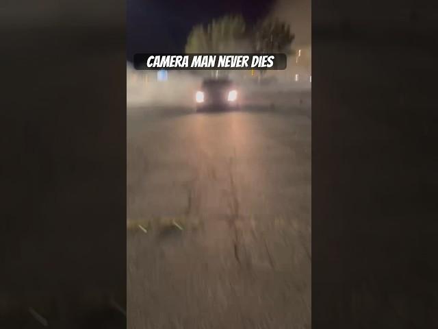 Scatpack Almost Hits Camera Man #392#scatpack#srt#dodge#takeover#sliding#fyp#trending#viral#shorts