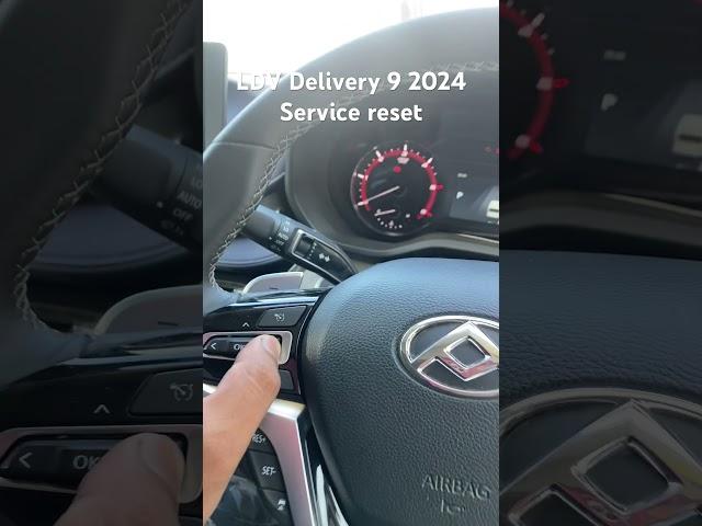 2024 LDV Delivery 9 service reset