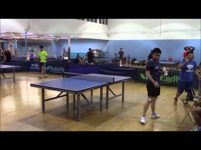 Mehran Wrecks Calvin Feng in table tennis. (match point)