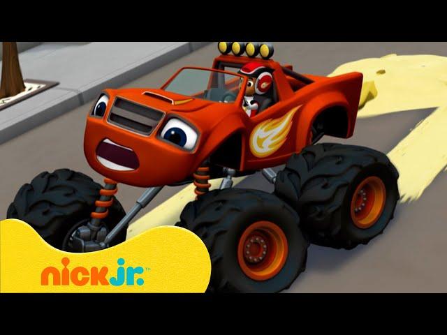 Blaze e le Mega Macchine | Blaze ha pneumatici scivolosi! | Nick Jr. Italia