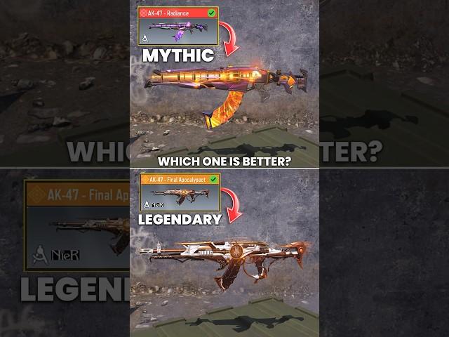 Mythic vs Legendary AK47 in CODM