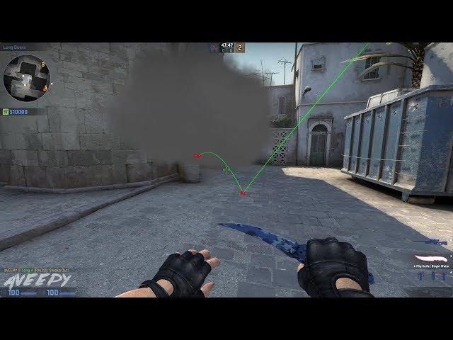 How to One-Way Smoke Long Doors on the new de_dust2