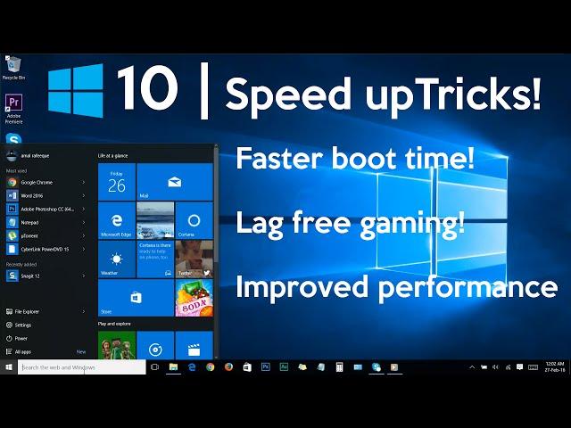 How to Speed Up Your Windows 10 Performance (best settings)