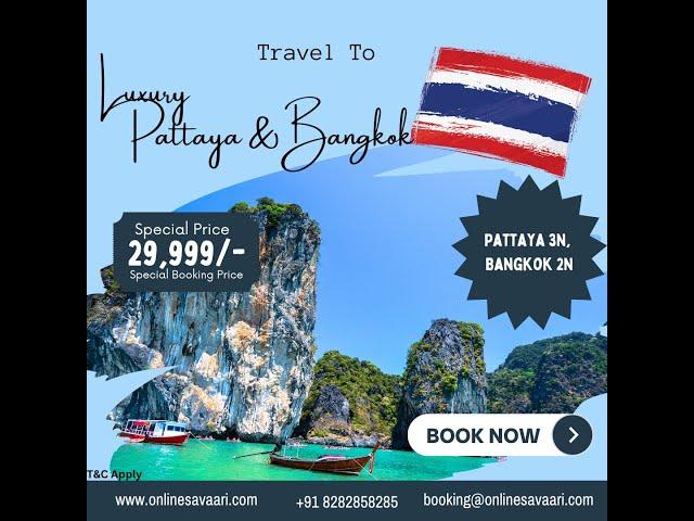 Thailand Highlights 6-Day Bangkok & Pattaya Tour|Alcazar Show, Coral Island, Tiger Zoo, Safari World