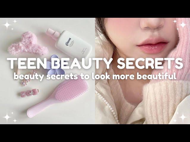 teen beauty secrets to look more beautiful 🫧 beauty hacks and tips