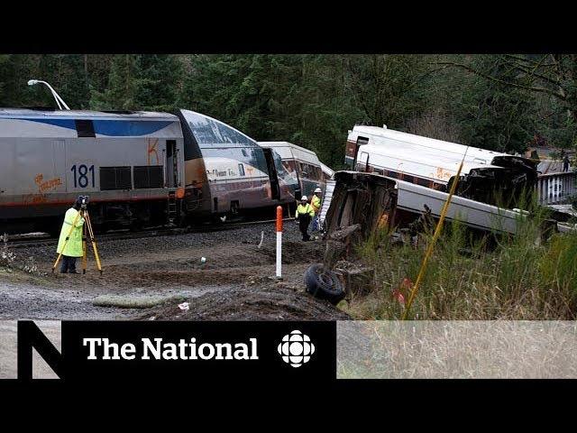 Derailed Amtrak train was going 80 km/h over speed limit