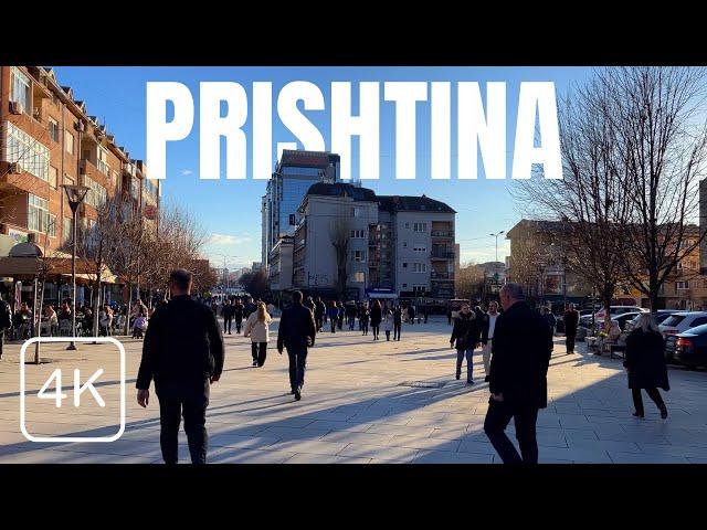 4K HDR Walking Tour in [PRISHTINA] City Center | Beautiful Atmosphere