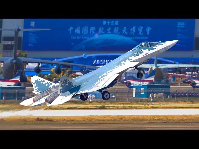 Russian Su-57 at the China Air Show