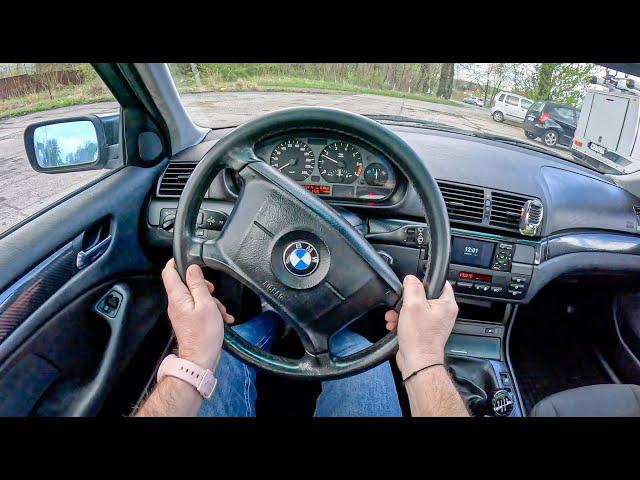 2003 BMW 3 E46 [1.8 316 i 116HP] |0-100| POV Test Drive #1674 Joe Black