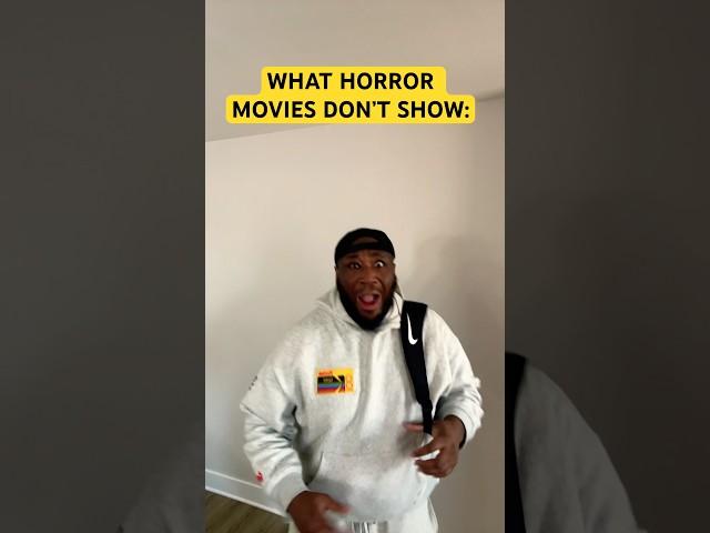 WHAT HORROR MOVIES DON’T SHOW  #shorts #subscribe #comedy