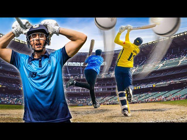 VILLAGE CRICKETERS vs PRO CRICKETERS | SIX HITTING CHALLENGE!