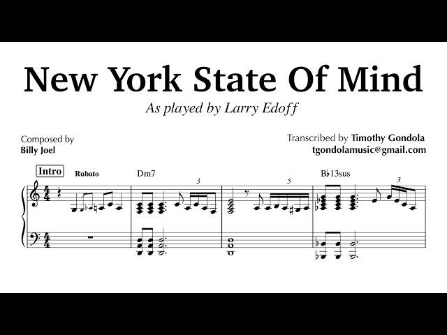 New York State of Mind| Larry Edoff